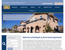 Tablet Screenshot of northparkatscottcarver.com